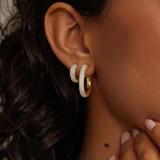 Lab Diamond Tube Hoop Earrings (1 1/4 ct. tw.)