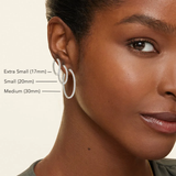 Extra Small Hoop Diamond Earrings